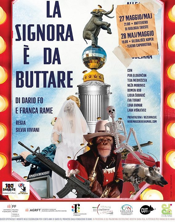 Spettacolo teatrale “La signora è da buttare” di Dario Fo e Franca Rame